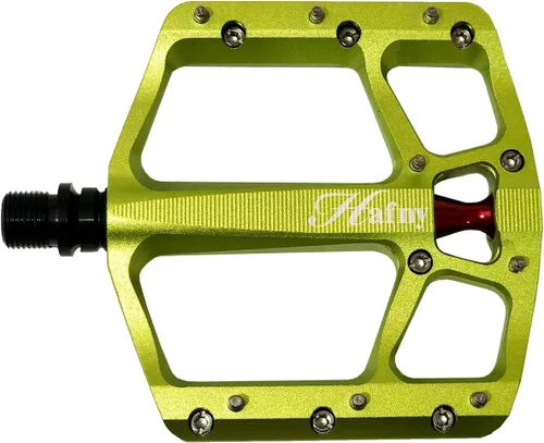 Miniatura 10 de Hafny Pedales de bicicleta de aluminio, mecanizado CNC, plataforma robusta ancha, HF-1400
