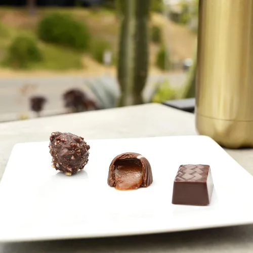 Miniatura 3 de Chuao Chocolatier Chef's Favorites - Caja de regalo de bombones Gourmet surtido de chocolate negro y con leche artesanal europeo sin conservantes
