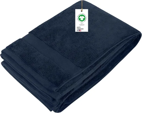 Miniatura 23 de Toallas 100% algodón orgánico de 22.93 oz/m² de felpa al tacto de secado rápido, paquete de 12 toallas de lavado de algodón orgánico, certificado