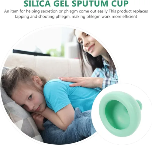 Miniatura 8 de EXCEART Tambor de presión de silicona Masaje Baúl Físico Copa Tratamiento de percusión para la incapacidad de expectoración y reposo en cama a largo