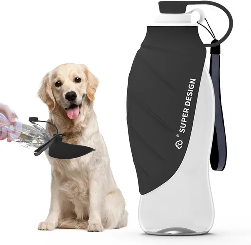 SUPERDESIGN Botella de agua para perro, botella de agua portátil para perros pequeños a grandes, botella de agua de viaje para perros a prueba de