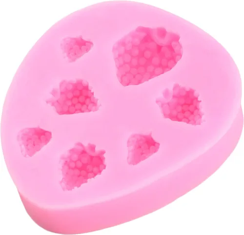 Miniatura 9 de Molde de fondant de frutas de fresa, hojas de fresa, moldes de silicona para decoración de pasteles, decoración de cupcakes, caramelo y chocolate
