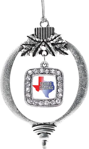 Miniatura 82 de Inspired Silver - Nana púrpura - Adorno de Navidad plateado - Adorno cuadrado para árbol de Navidad con circonita cúbica - Decoración colgante