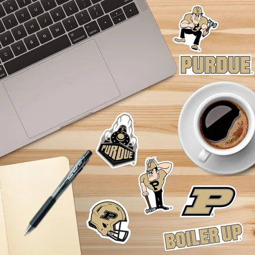 Miniatura 3 de Universidad de Purdue Paquete Variado de 50 Calcomanías Grandes de Vinilo de Lujo - Laptop, Botella de Agua, Scrapbooking, Tableta, Monopatín