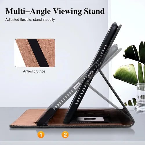 Miniatura 3 de Funda para Samsung Galaxy Tab S5e 10.5 2019 Modelo SM-T720/T725/T727 Tablet con Soporte para Lápiz, Cubierta de Diseño de Billetera con Soporte