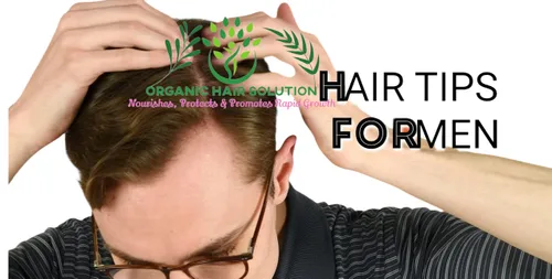 Miniatura 5 de Organic Hair Solution - Juego de suero para el crecimiento del cabello y la barba para hombre: para cabello más fuerte, más grueso y largo, aceite