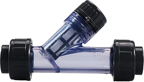 Miniatura 7 de TOMEX Colador Y de 3/4 '' - Filtro en Y de sedimento UPVC transparente, True Union, 20 Mesh, NPT hembra [NPT 3/4 pulgadas]