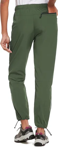 Miniatura 4 de BALEAF - Leggings tipo capri para mujer, con bolsillos, cintura alta, longitud hasta la rodilla, elásticos, pantalones casuales de yoga