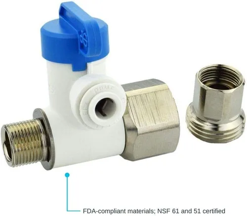 Miniatura 5 de John Guest Speedfit Válvula adaptadora de tope angular de 1/2 x 3/8 x 1/4 pulgadas, empuje para conectar accesorios de plomería de plástico