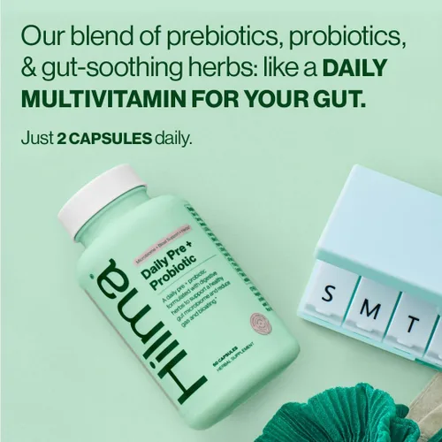 Miniatura 2 de Hilma Pre y Probiótico con Hierbas - Apoyo para la Salud Intestinal con Prebióticos y Probióticos, Más Alivio de Gases e Hinchazón para Mujeres