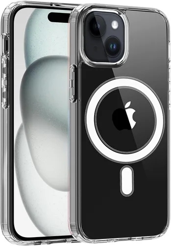 Miniatura 87 de S. Tedazo Funda magnética para iPhone 7/8 Plus (5.5 pulgadas) compatible con MagSafe, [no amarillenta] delgada, a prueba de golpes, funda para Negro