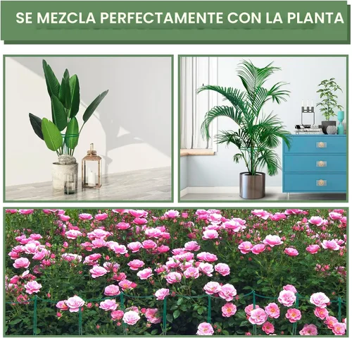Miniatura 6 de Joyhalo Paquete de 12 estacas de soporte para plantas, estacas de 16 pulgadas para plantas al aire libre, jaulas y soportes de peonía, jaula