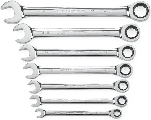 Miniatura 6 de GEARWRENCH Juego de llaves combinadas de trinquete de 5 piezas, 12 puntos, SAE - 93005