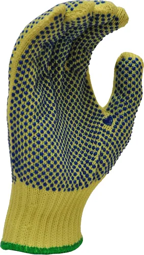Miniatura 5 de G & F Products Guantes de trabajo de punto Kevlar resistentes a los cortes medios amarillos 1670M