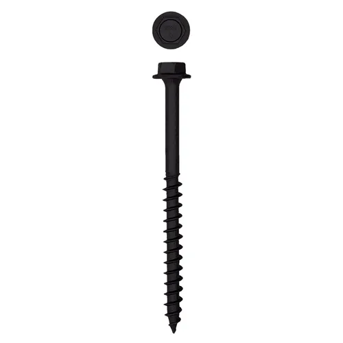 Miniatura 20 de Tornillos de retraso de madera estructural con cabeza hexagonal exterior de 1/2 "x 5" Powerlags Hex (25 EA)