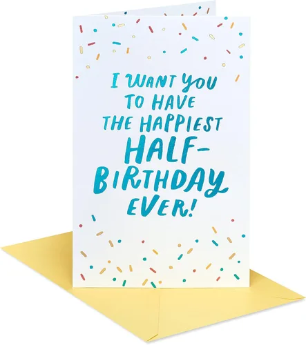 Miniatura 7 de American Greetings Tarjeta de medio cumpleaños (A Whole Lot)