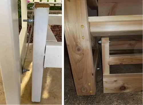 Miniatura 4 de Soportes de brazo para cojinetes planeadores, paquete de 4, 10 pulgadas de longitud total, 8-5/8 pulgadas de agujero a agujero, acero plateado
