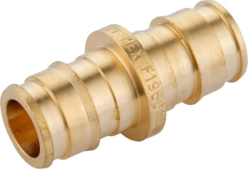 Miniatura 5 de Combo de tubería Pex-A: tubo Pex-A EFIELD de 1/2 pulgada de 2 x 100 pies (200 pies), accesorios de expansión de latón de 1/2 pulgada - Acoplador