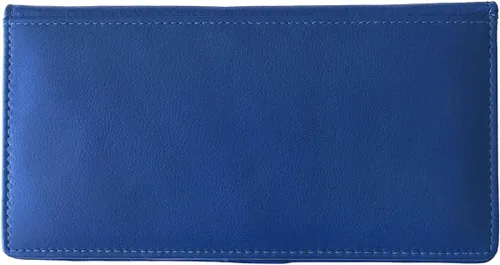 Miniatura 6 de RFID chequera de piel con ranuras para tarjetas de crédito y soporte para pluma.