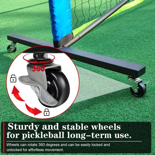 Miniatura 2 de Hoverphenix Portable Pickleball Net Set, 22FT Regulation Size Pickle Ball Net with Paddle Set of 4, Pickleballs and Carry Bag, Easy Setup for Indoor