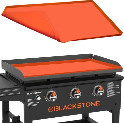 Miniatura 8 de Alfombrilla de plancha de silicona premium de 17 pulgadas para parrilla Blackstone de 17 pulgadas, cubierta de plancha de silicona resistente