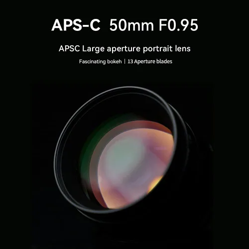 Miniatura 2 de 7artisans Lente fija APS-C de 1.969 in F0.95 de gran apertura manual enfoque APS-C para cámaras sin espejo Sony E-Mount