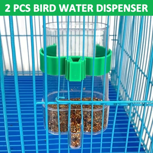 Miniatura 5 de Dispensador automático de agua para pájaros, alimentador de agua para pájaros, botellas, bebedor de loros, contenedor de alimentos de semillas
