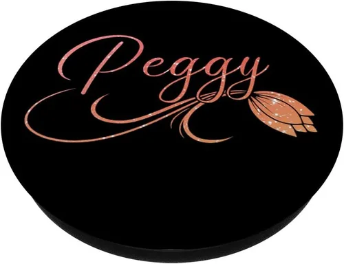 Miniatura 2 de Peggy Nombre Floral Tulipán Flores Diseño Rosa PopSockets PopSockets intercambiables PopGrip