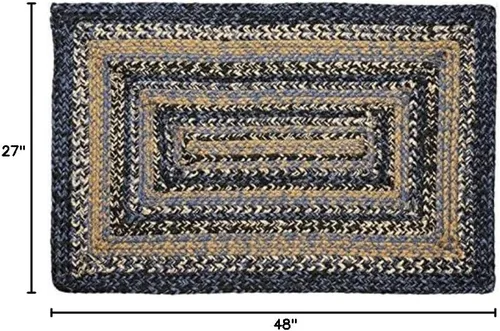 |Colección trenzada River Shale Premium | Estilo primitivo, rústico, campestre, rústico | Yute/algodón | 30 días sin riesgo | Alfombra de