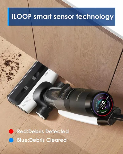 Miniatura 7 de Aspiradora inalámbrica Tineco Floor ONE S7 FlashDry Smart para seco y húmedo, tiempo de ejecución prolongado, ideal para desordenes pegajosos