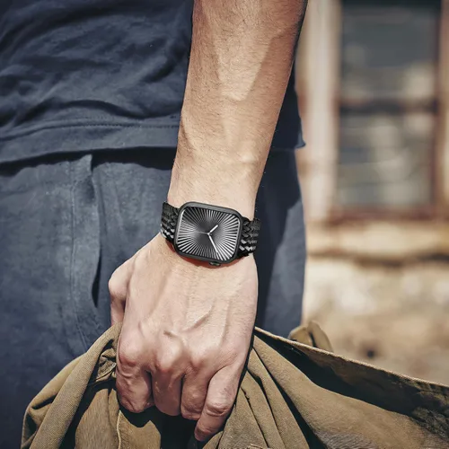 Miniatura 5 de Bandas elásticas trenzadas con cierre magnético compatibles con Apple Watch de 1.496 pulgadas, 1.575 pulgadas, 1.614 pulgadas, 1.654 pulgadas, 1.732