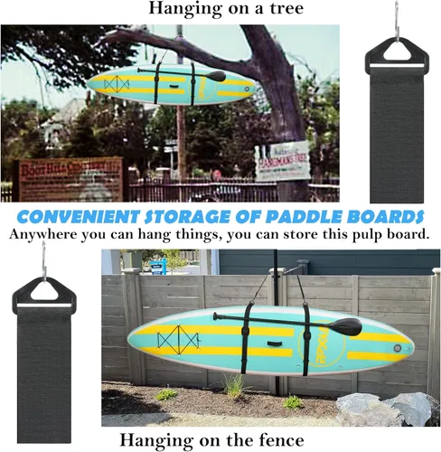 Miniatura 5 de Paddle Board Carry Strap, SUP Kayak Shoulder Straps Paddle Board Accessories for Women and Men Negro