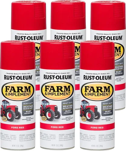 Miniatura 53 de Rust-Oleum 280131-6PK Pintura en aerosol para granjas e implementos, 12 onzas líquidas, color azul Ford, paquete de 6 Ford azul