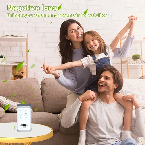 Miniatura 7 de Purificador de aire de ozono, purificando rápidamente el aire y elimina el olor, humo en la habitación de mascotas, baño, cocina, zapatero, etc