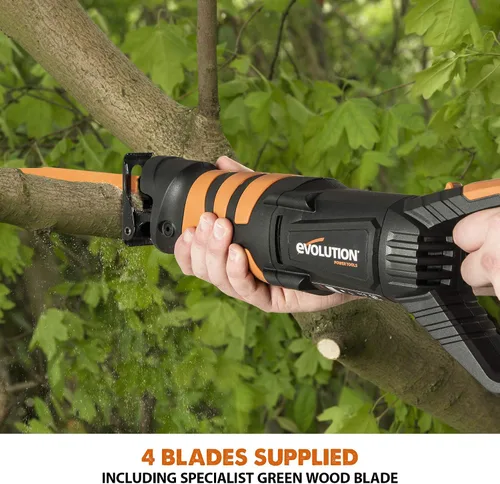 Miniatura 12 de Evolution Power Tools R230RCP - Sierra de vaivén con 4 cuchillas