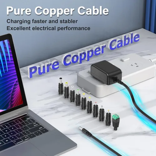 Miniatura 2 de 27V 1A 0.5A Cargador 27.0V 1.0A Cable de alimentación Adaptador de CA 27W Fuente de alimentación conmutada DC 27V 1000mA 500mA Adaptador Regulado