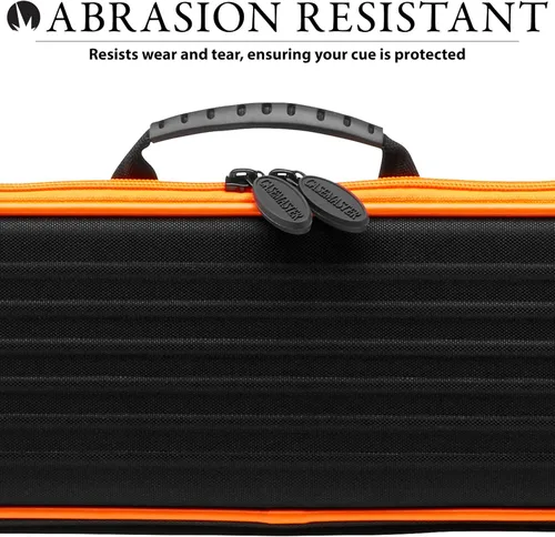 Miniatura 6 de Casemaster Parallax - Estuche para taco de billar/billar 600D Oxford de poliéster pesado e interior acolchado, capacidad para 1 taco completo de 2