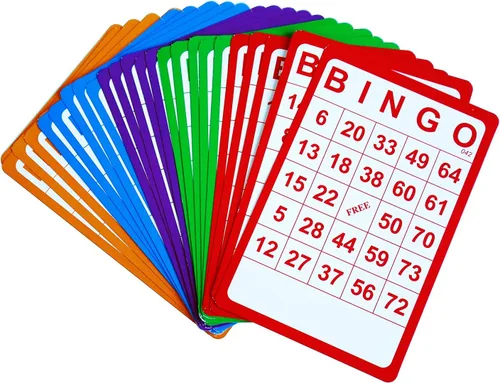 Miniatura 5 de Yuanhe 100 tarjetas de bingo Resuable Bingo Juego de papel cartulina a granel, 5