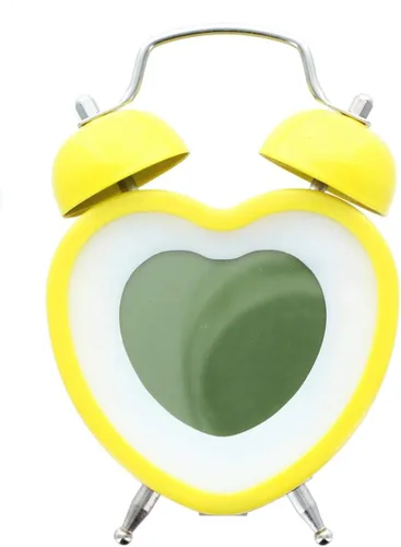 Miniatura 2 de Nerd Block Reloj despertador digital de campana gemela en forma de corazón, azul