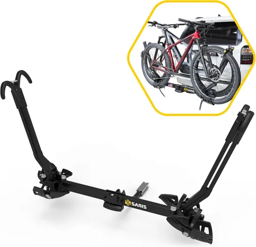 Saris SuperClamp Soporte de enganche – Soporte de bicicleta ligero para automóvil, SUV, camión y RV – Diseño inclinable, contacto de marco cero, se