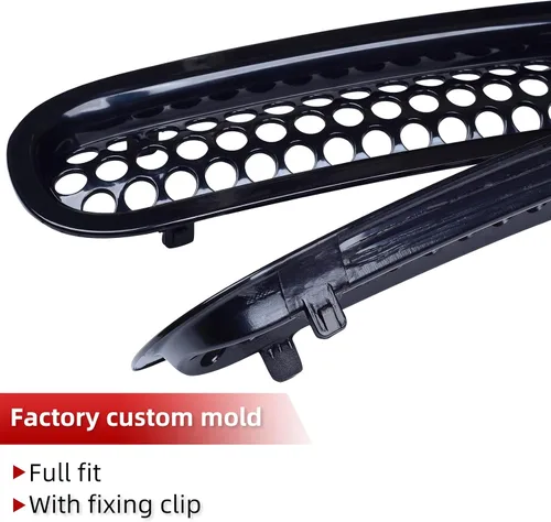 Miniatura 4 de AggAuto Insertos para Parrilla Compatibles con Jeep Wrangler JK JKU 2007 2008 2009 2010 2011 2012 2013 2014 2015 2016 2017, Accesorios de Cobertura