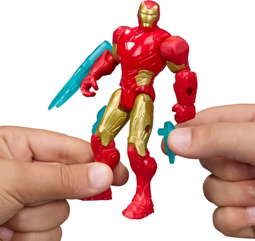 Miniatura 4 de AVENGERS Marvel ActionVerse Iron Man Figura de acción y accesorios, juguetes y figuras de superhéroes de 4.5 pulgadas (4.5 in) para niños, a partir