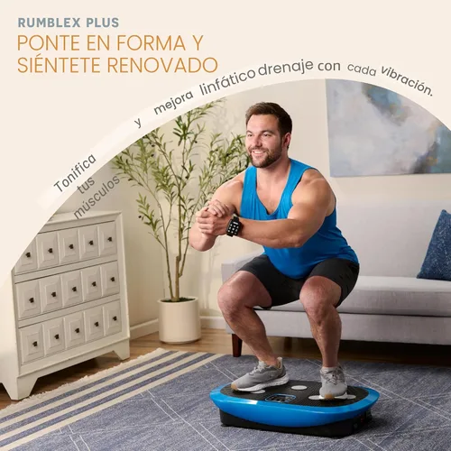 Miniatura 2 de Lifepro 4D Vibration Plate Exercise Machine — Triple Motor, 7 Presets, 60 Speeds Rumblex Plus/Pro Vibrating Platform with Wrist Remote — Whole Body