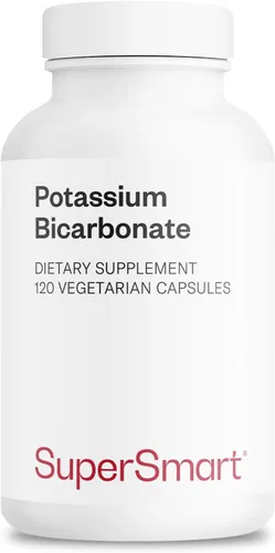 Supersmart - Bicarbonato de potasio 5400 mg por día (dosis alta) - Mineral electrolito - Balance ácido-base pH - Salud cardíaca, muscular y nerviosa