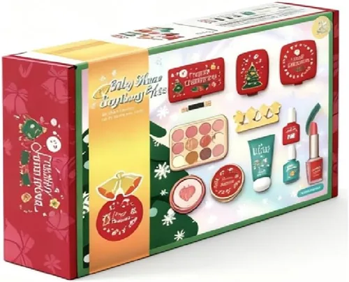 Miniatura 4 de Serena&Jewel Maquillaje de simulación para niños pequeños, juego de maquillaje de juguete para niños de 3 a 5 años, kit de maquillaje para niños