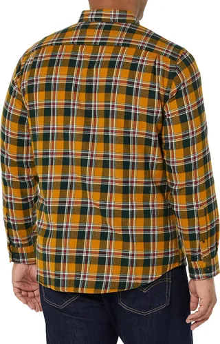 Miniatura 4 de Tienda Essentials - Camisa de franela de manga larga, con ajuste regular y dos bolsillos para hombre