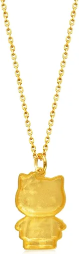 Miniatura 5 de CHOW SANG SANG Sanrio - Colgante de oro macizo 999.9 de 24 quilates Hello Kitty en Japón para mujeres y niñas 54487P (no incluye el collar), Metal