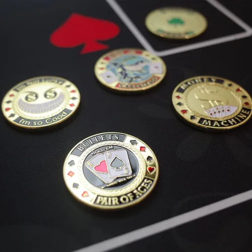 Miniatura 8 de LuluCircle Guardia de póquer, Pesos para póquer, regalos de póquer para hombres, protector de tarjetas de póquer, accesorios de póquer, fichas