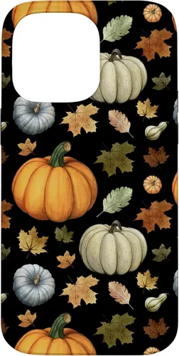 Miniatura 21 de iPhone 16 Falling Leaves Autumn and Pumpkin Happy Fall Case