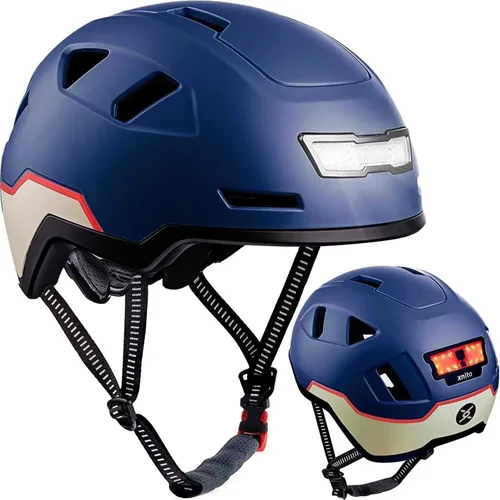 Miniatura 18 de XNITO - Casco de bicicleta con luces LED - Casco de bicicleta urbana para adultos, hombres y mujeres - Certificado dual CPSC y NTA-8776 - Clase 3